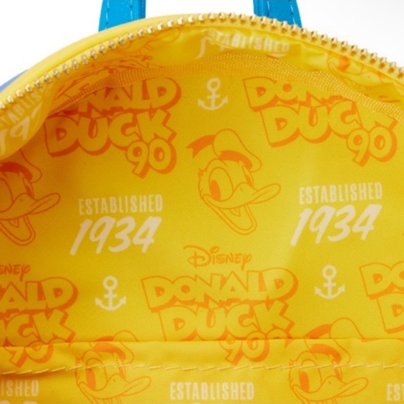 NWT Loungefly Disney Metallic Donald Duck 90th anniversary backpack - Picture 5 of 5